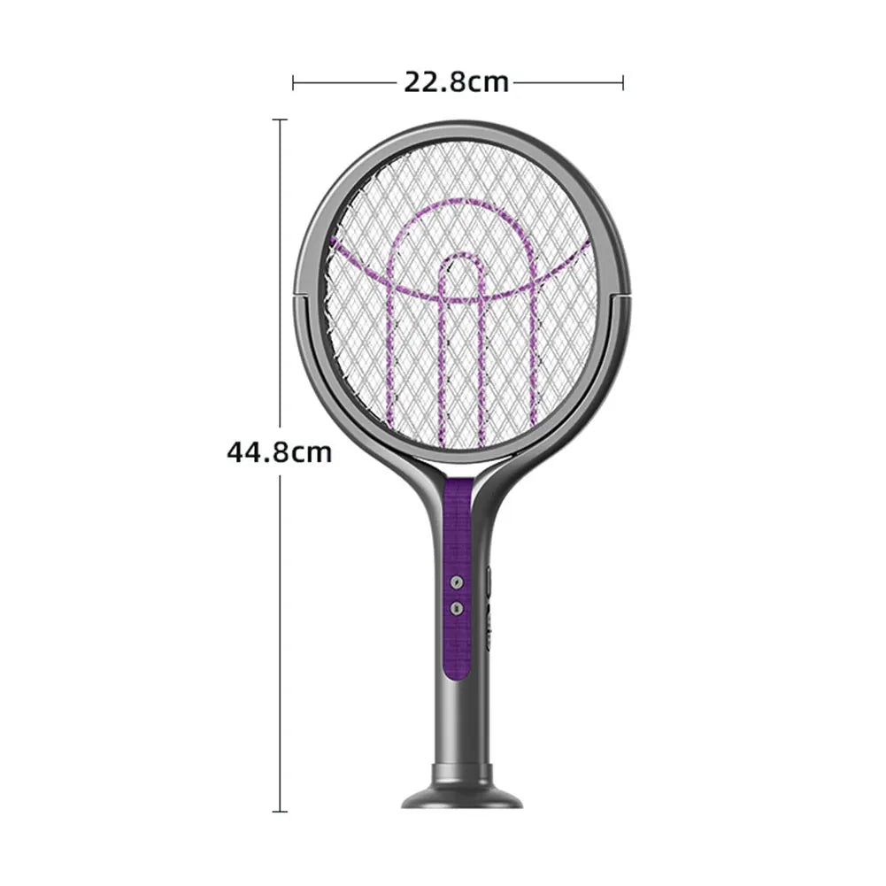 2-in-1 Mosquito Killer Multi functional Electric Fly Mosquito Swatter Retractable Mosquito Swatter USB Rechargeable Bat Swatter