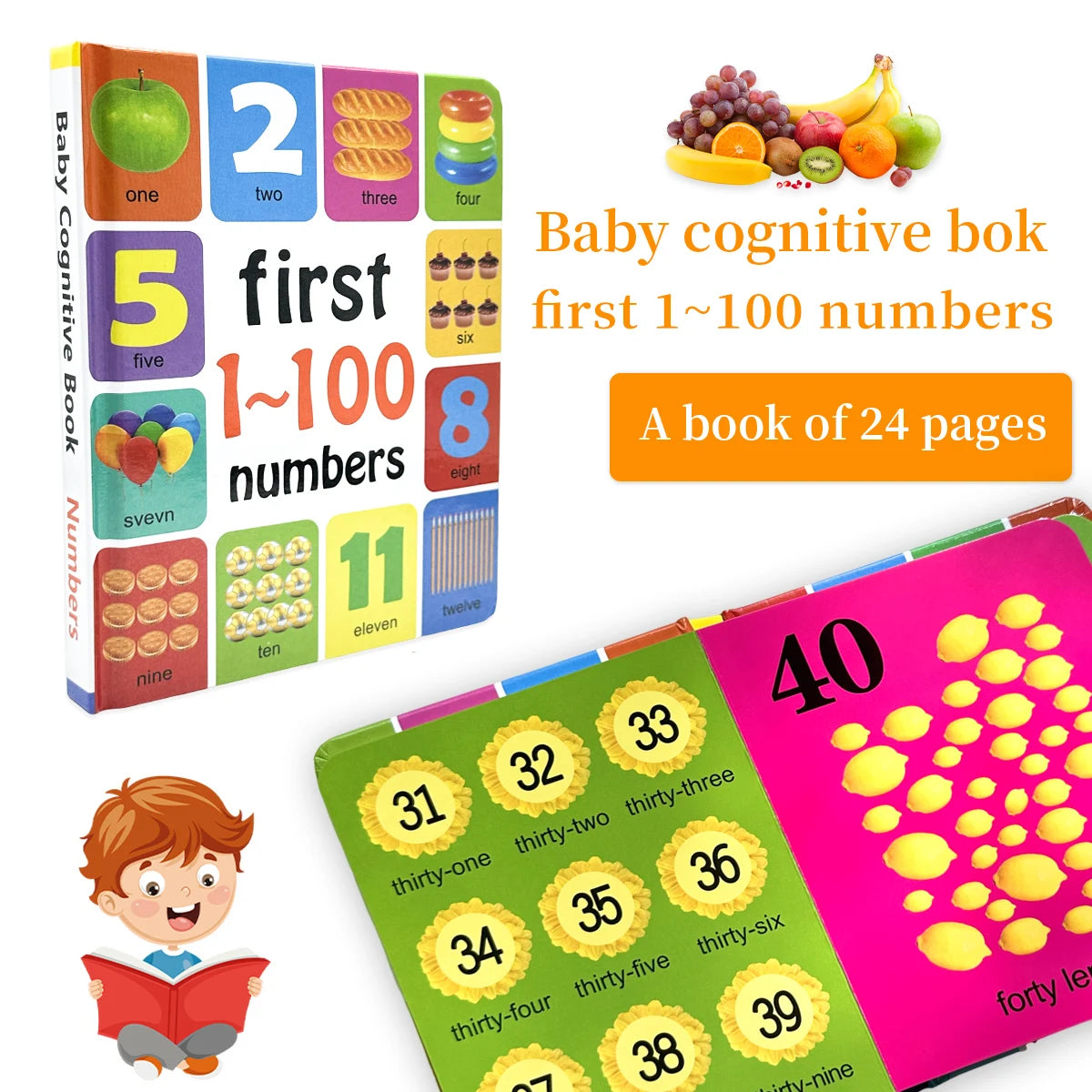English Children's Cognitive Learning Book
