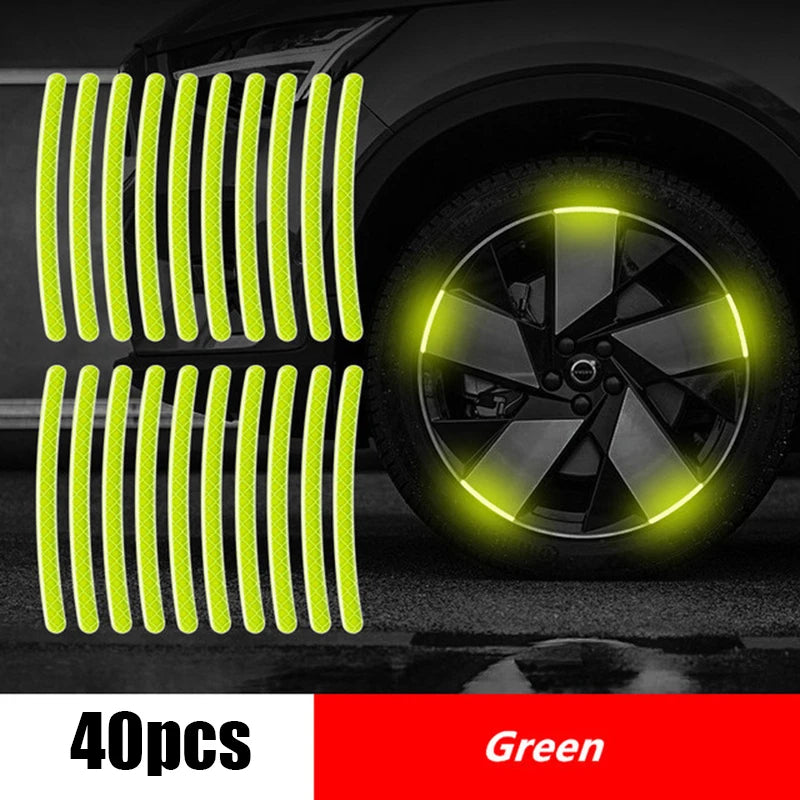 20pcs Car Wheel Reflective Strips