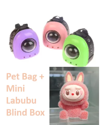 Popmart Labubu Monster Doll Backpack Blind Box Pendant