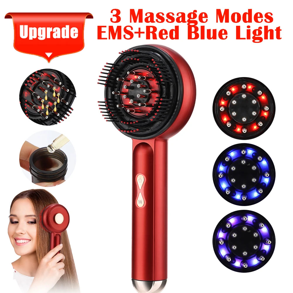 Red Light Electric Massage Comb