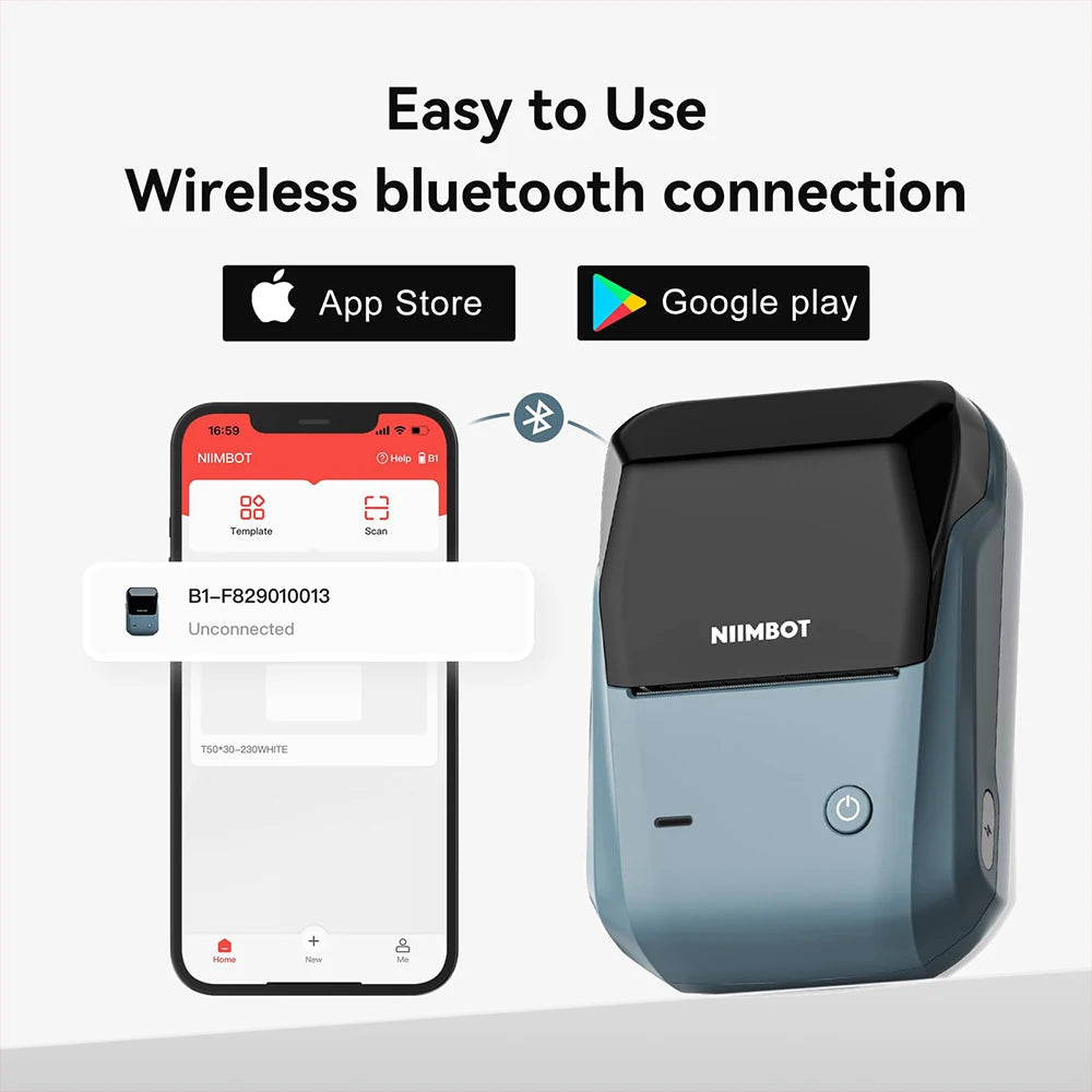 Niimbot B1 Portable Label Printer