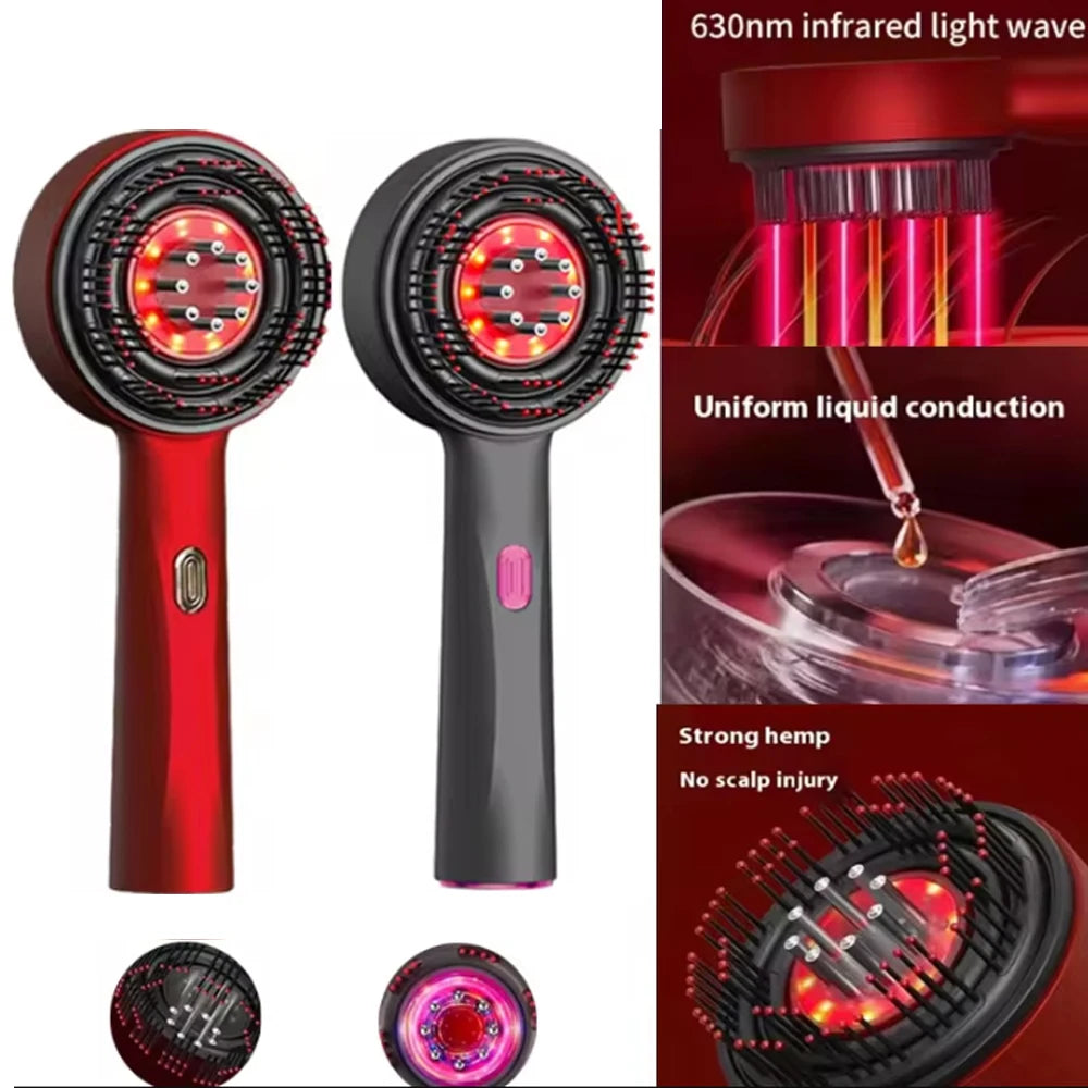 3-Mode Red Light Massage Comb