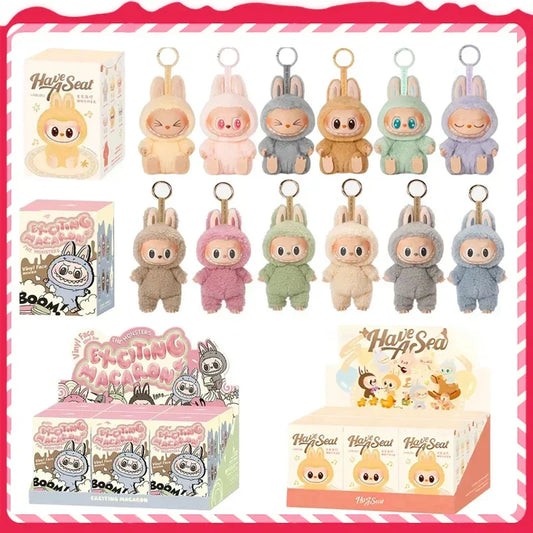 Anime Kawaii Labubu Blind Box Have A Seat Keychain