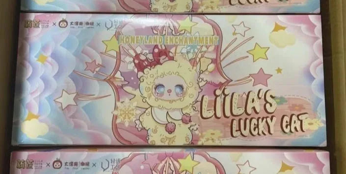 POP MART Labubu Doll Liila V3 Lucky Cat Box