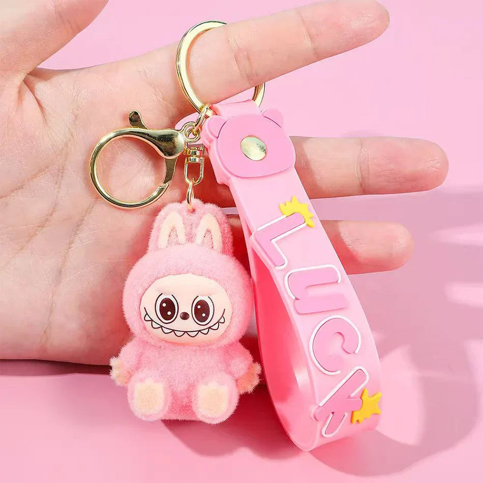 PopMart Labubu Sitting Doll Keychain Gift