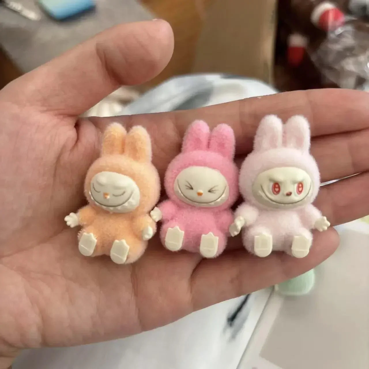 New Mini Labubu Sitting Posture Action Figure Dolls