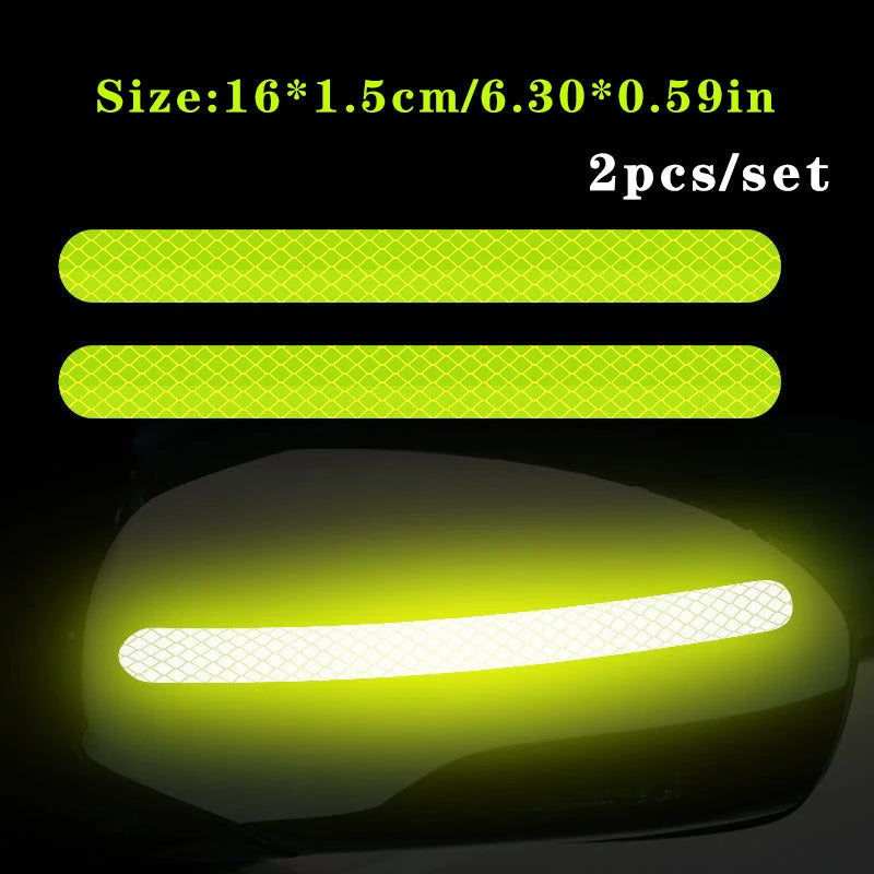 2pcs Car Reflective Safety Stickers