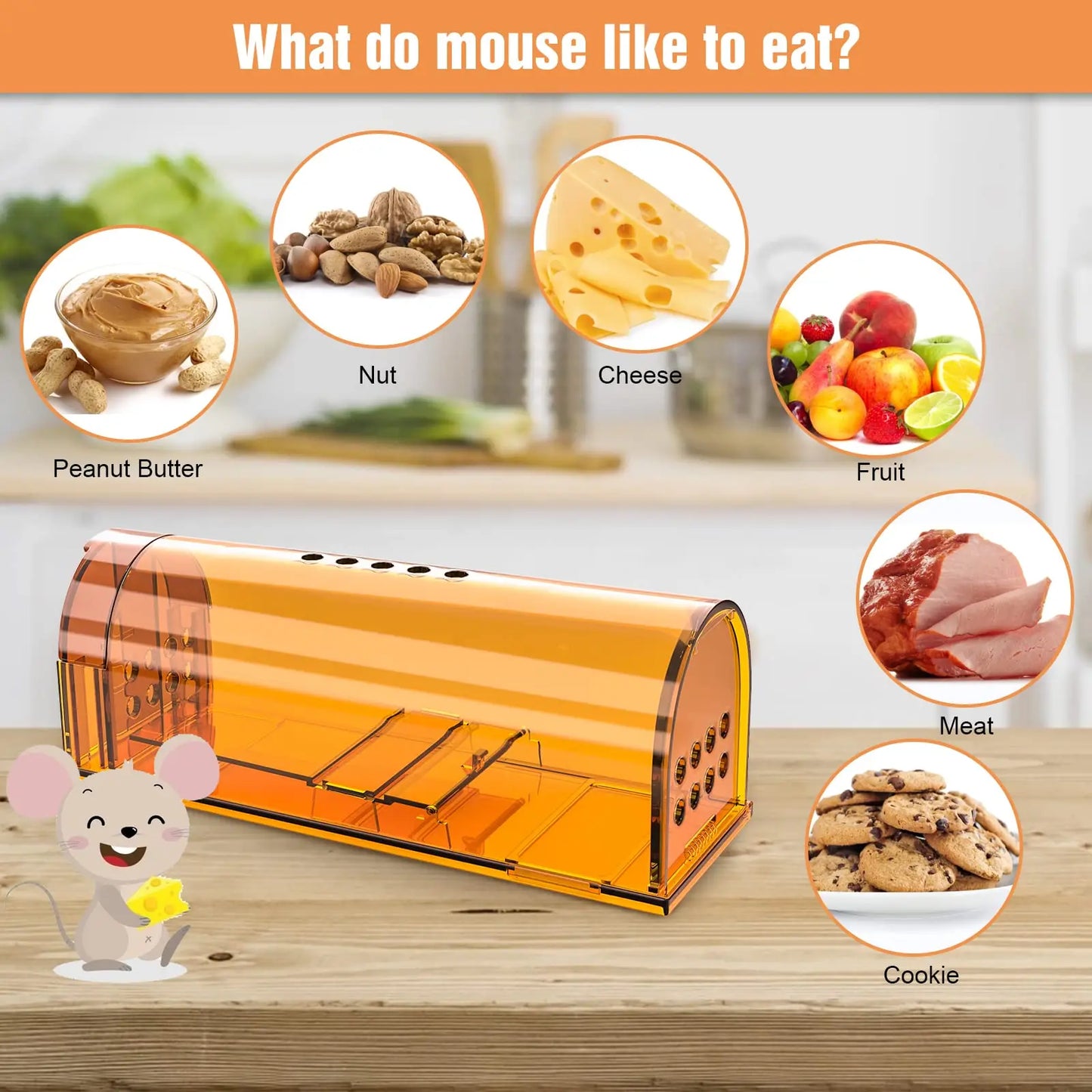 1Pc Mouse Trap Cage No Kill Animal Pet Control Cage Reusable Mice Rodent Catcher Rat Trap