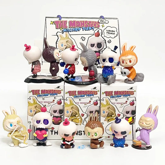 PopMart Labubu Skull Anime Figure Mini Blind Box Dolls