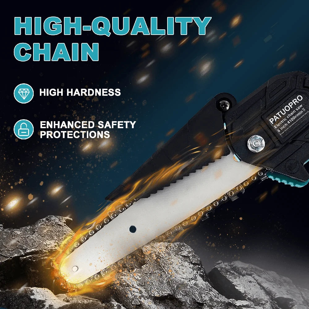 6-Inch Mini Cordless Chainsaw