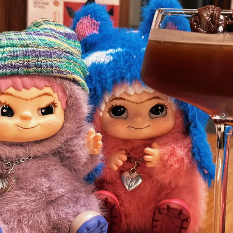POP MART Labubu Doll Wakuku Fuzzy Party Box