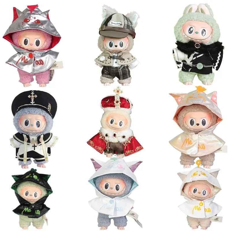 PopMart Labubu 17cm Plush Doll Clothes