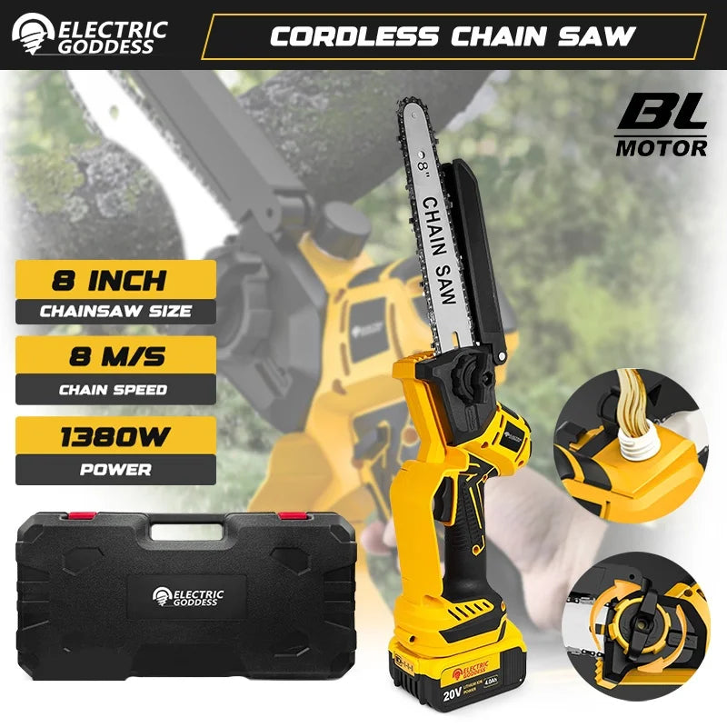 8-Inch Brushless Electric Chainsaw