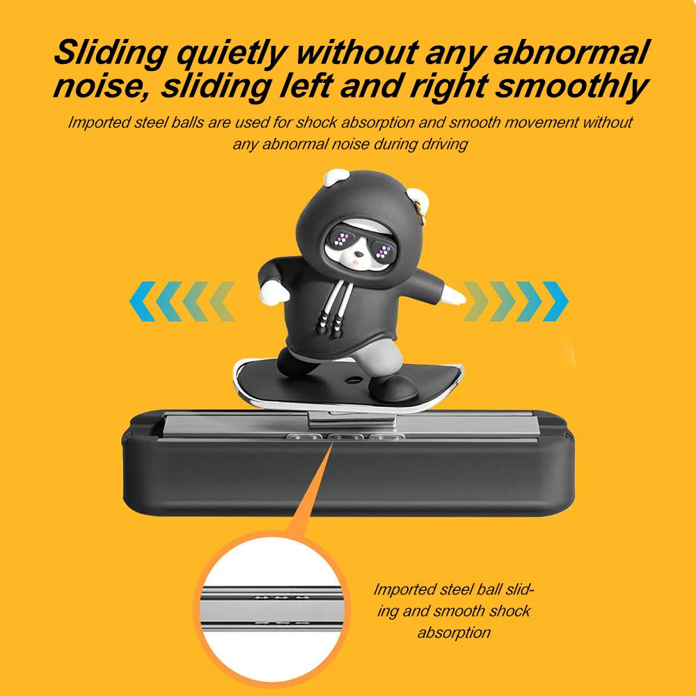 Skateboard Bear Car Dashboard Decoration
