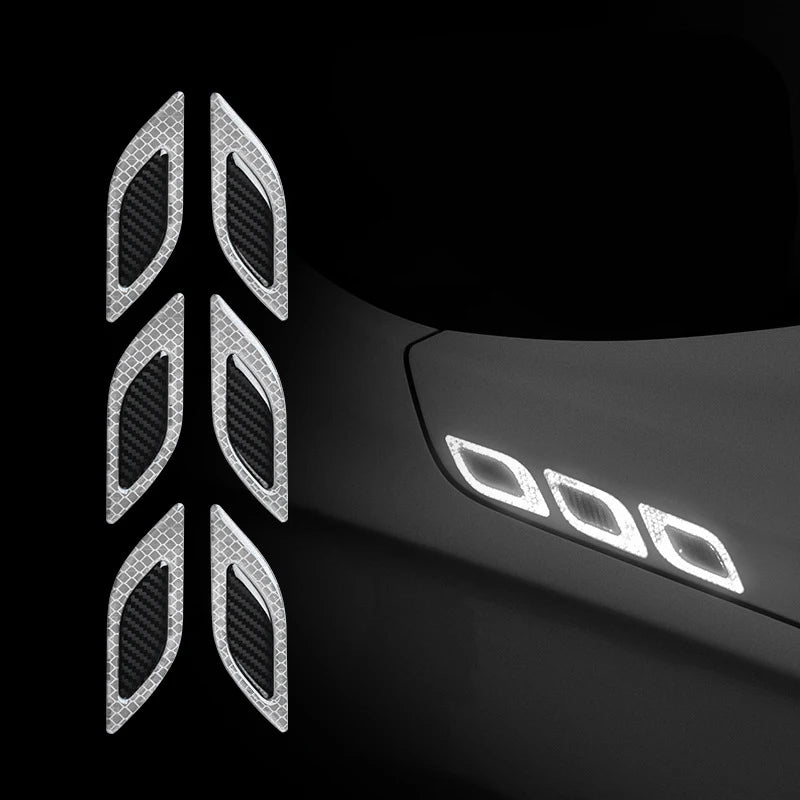 6-Pcs Carbon Fiber Bumper Strips
