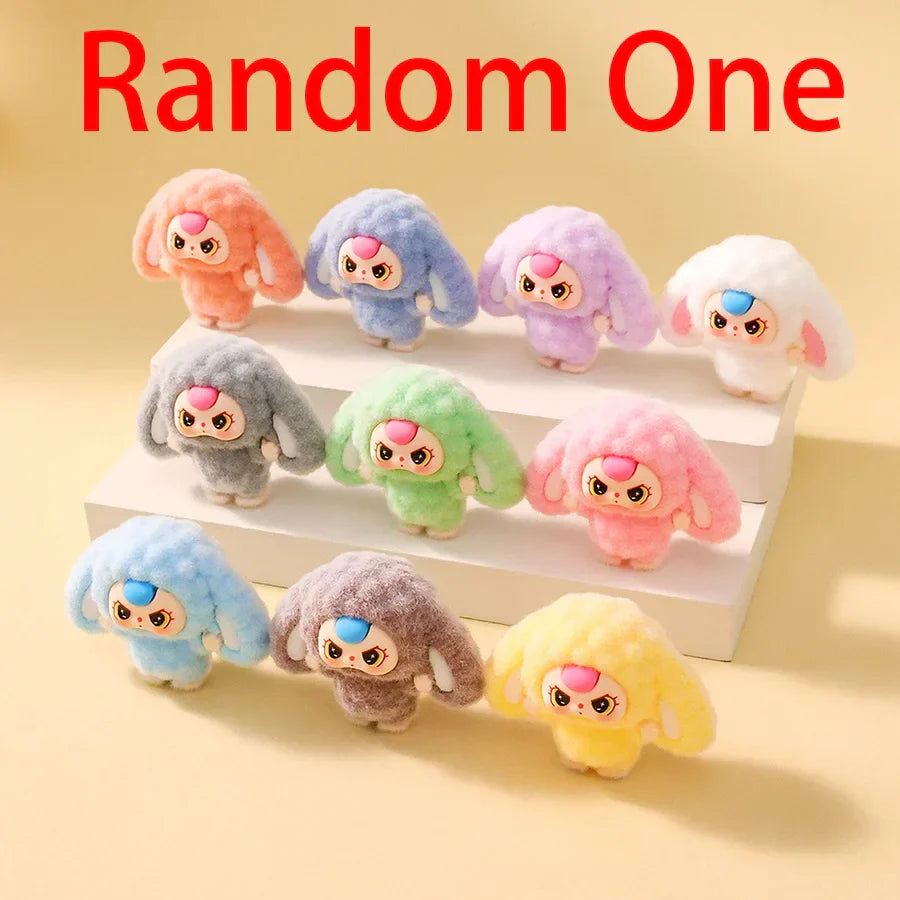 Popmart Labubu Mini Flocking Doll Pendant Gift