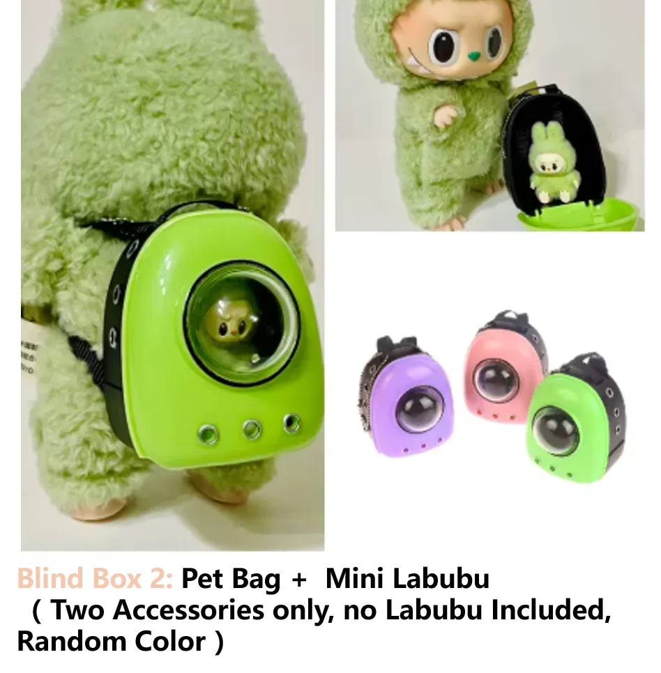 Popmart Labubu Monster Doll Backpack Blind Box Pendant