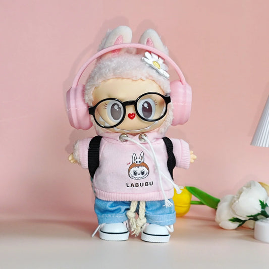 PopMart Labubu 17cm Hoodie Outfit Set