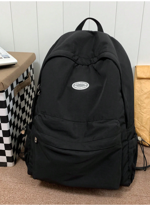 Simple Large Capacity Pink Backpack