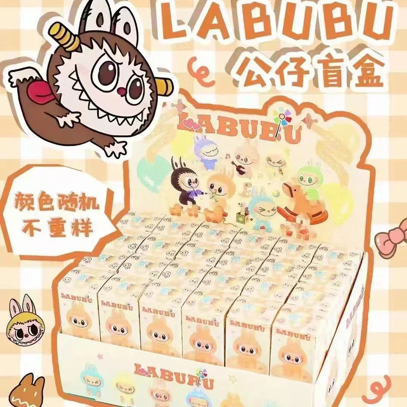 48pcs Mini Labubu Keychain Set