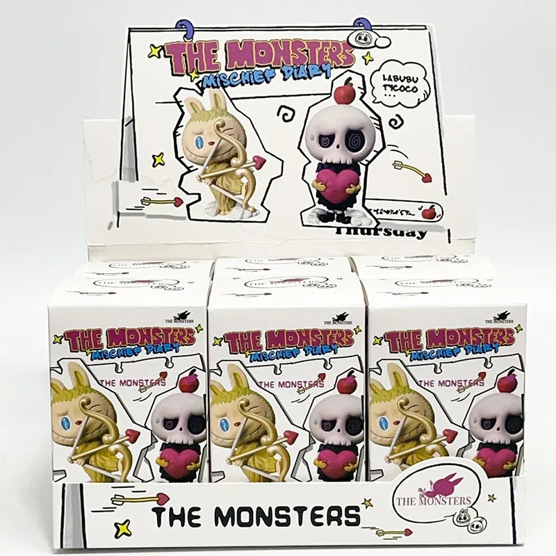 PopMart Labubu Skull Anime Figure Mini Blind Box Dolls