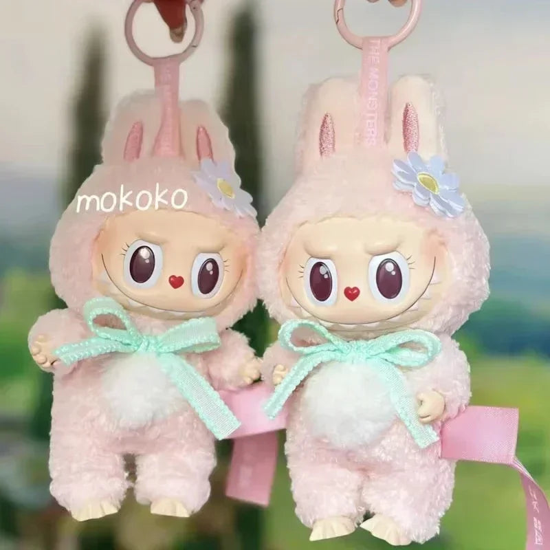 Pink Labubu Mokoko Spring Pendant