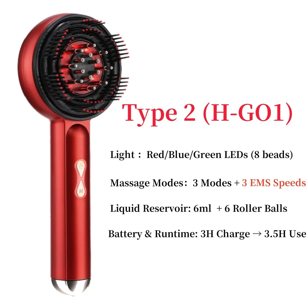 Electric Red Light Massage Comb