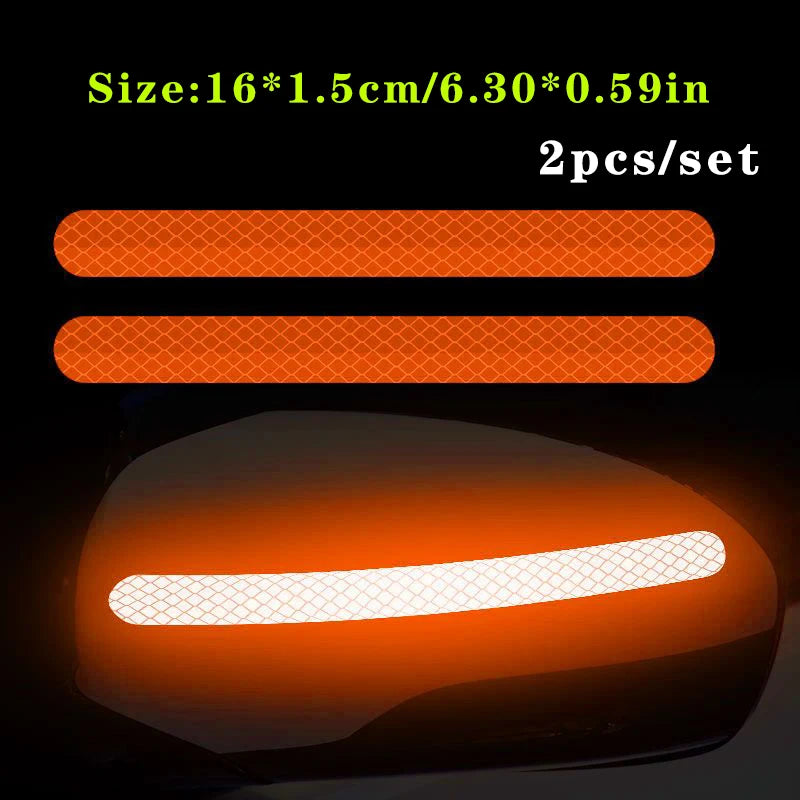 2pcs Car Reflective Safety Stickers