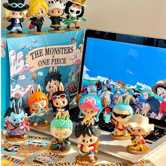 PopMart Labubu One Piece Anime Toy Set