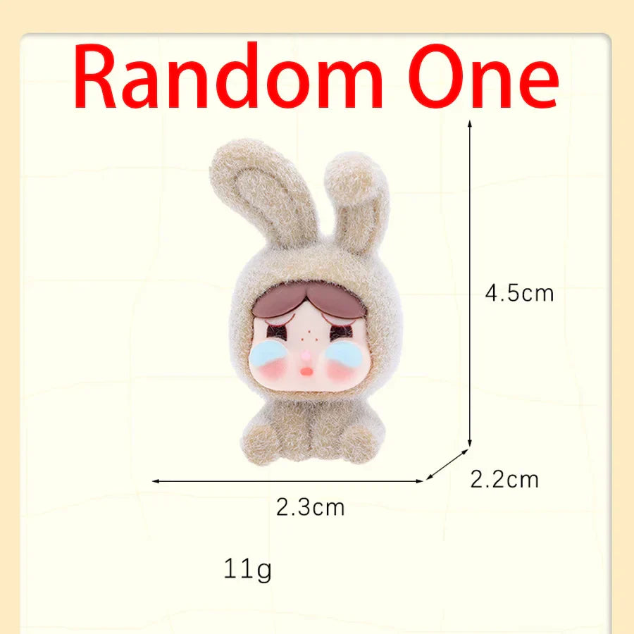 Popmart Labubu Mini Flocking Doll Pendant Gift