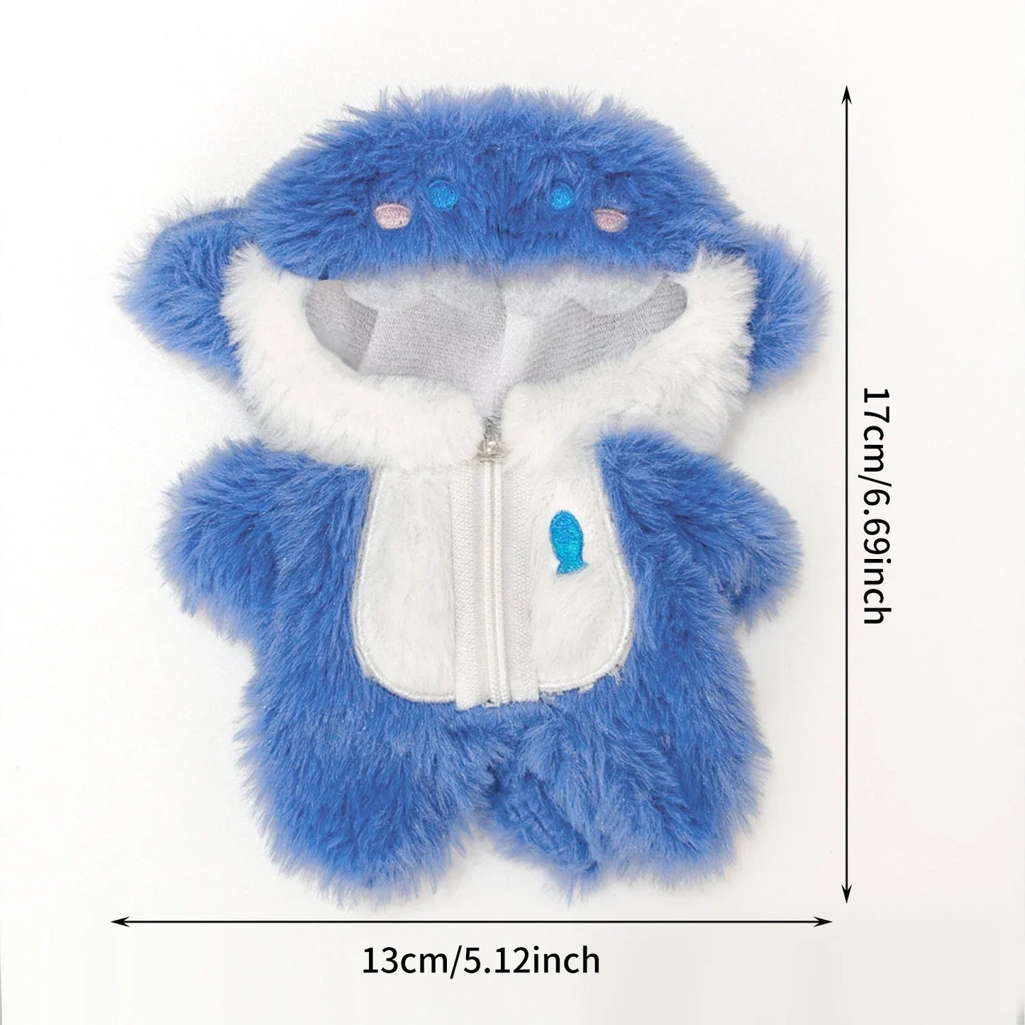 POPMART Labubu Doll Shark Onesie Outfit