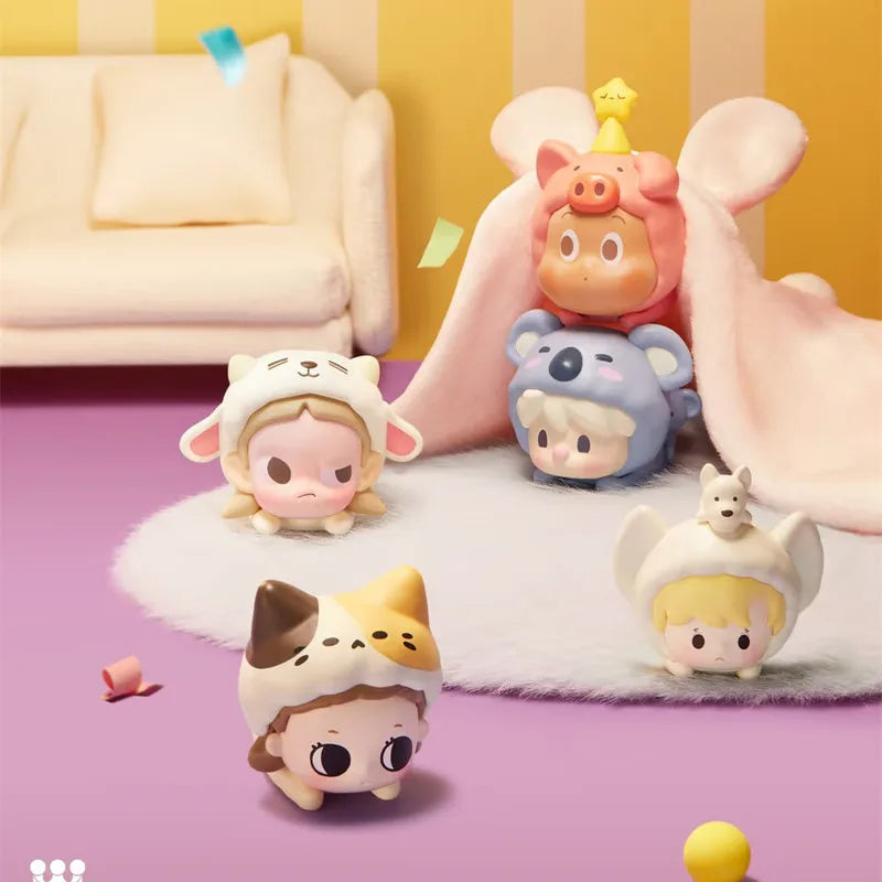 Popbean Animal Pajama Party Labubus Figure Gift