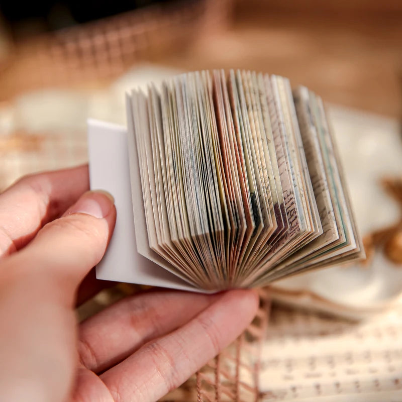 Retro Dual Material Memo Book