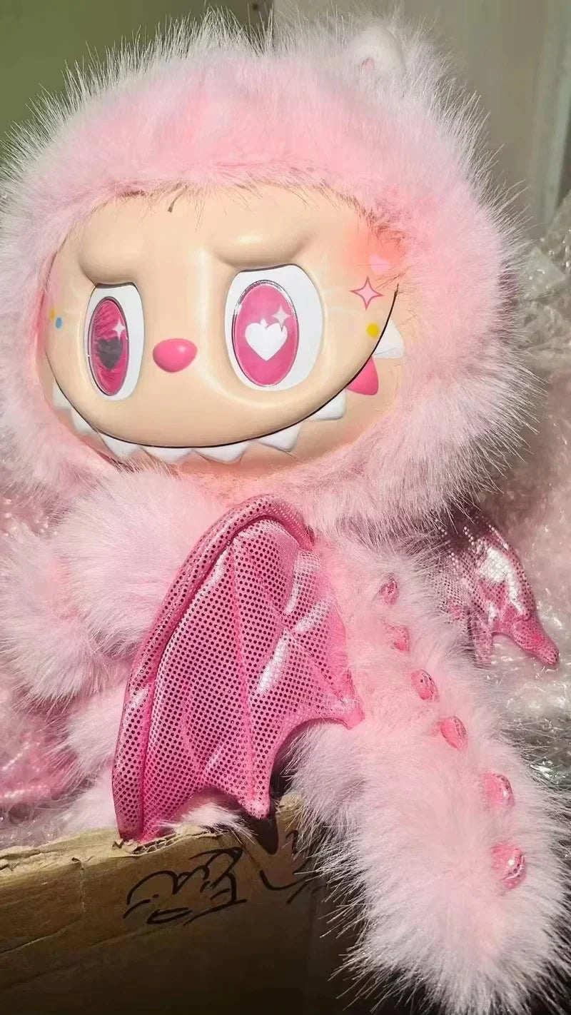 PopMart Labubu Flocking Pendant Figure Toy