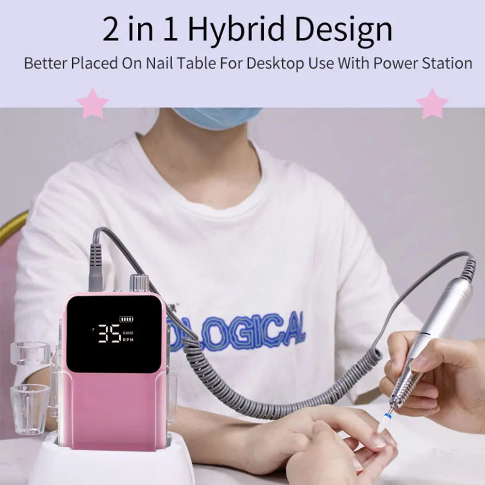 Professional 35000RPM Electric Nail Drill