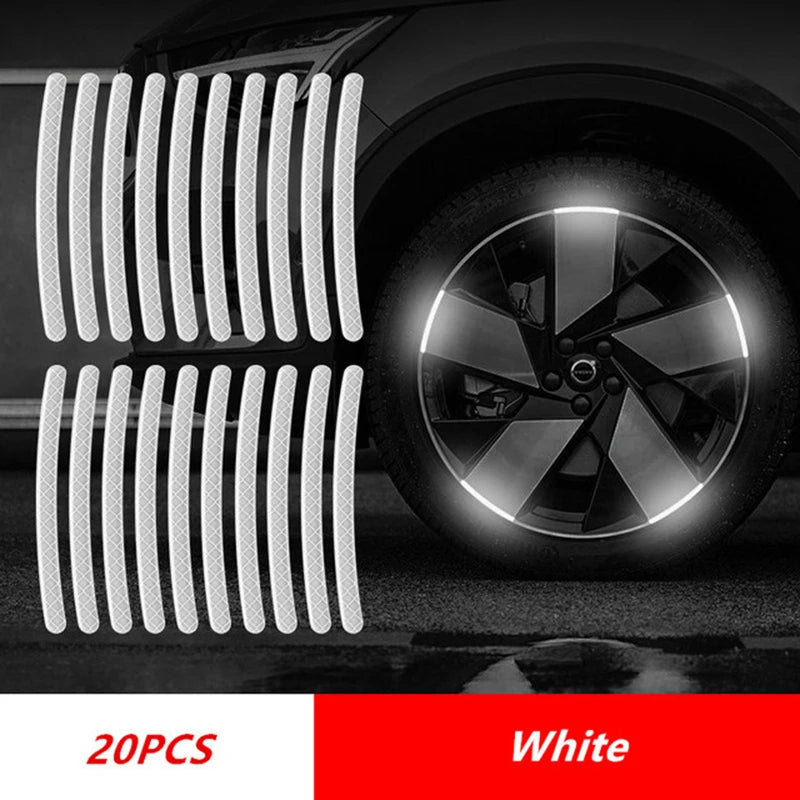 20pcs Car Wheel Reflective Strips