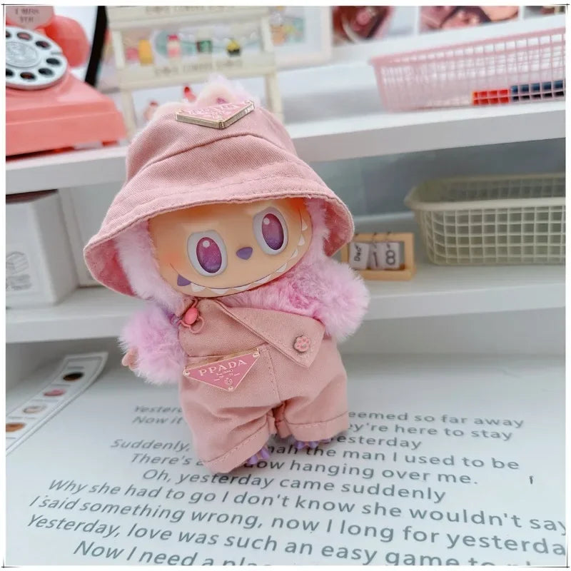 PopMart Labubu Cute Fisherman Hat Clothes