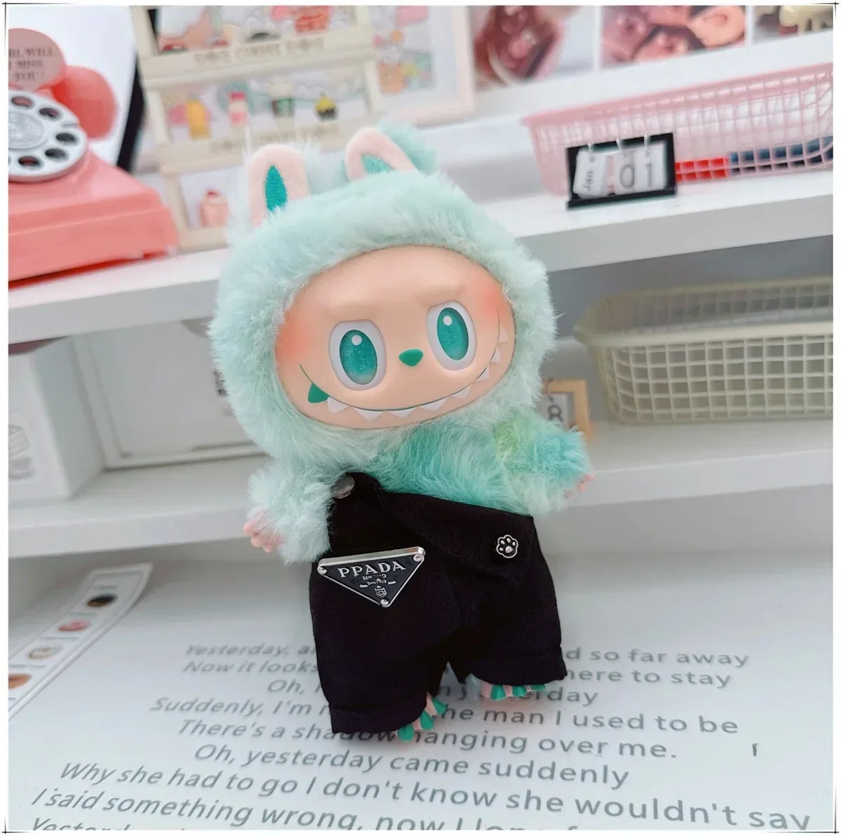 PopMart Labubu Cute Fisherman Hat Clothes