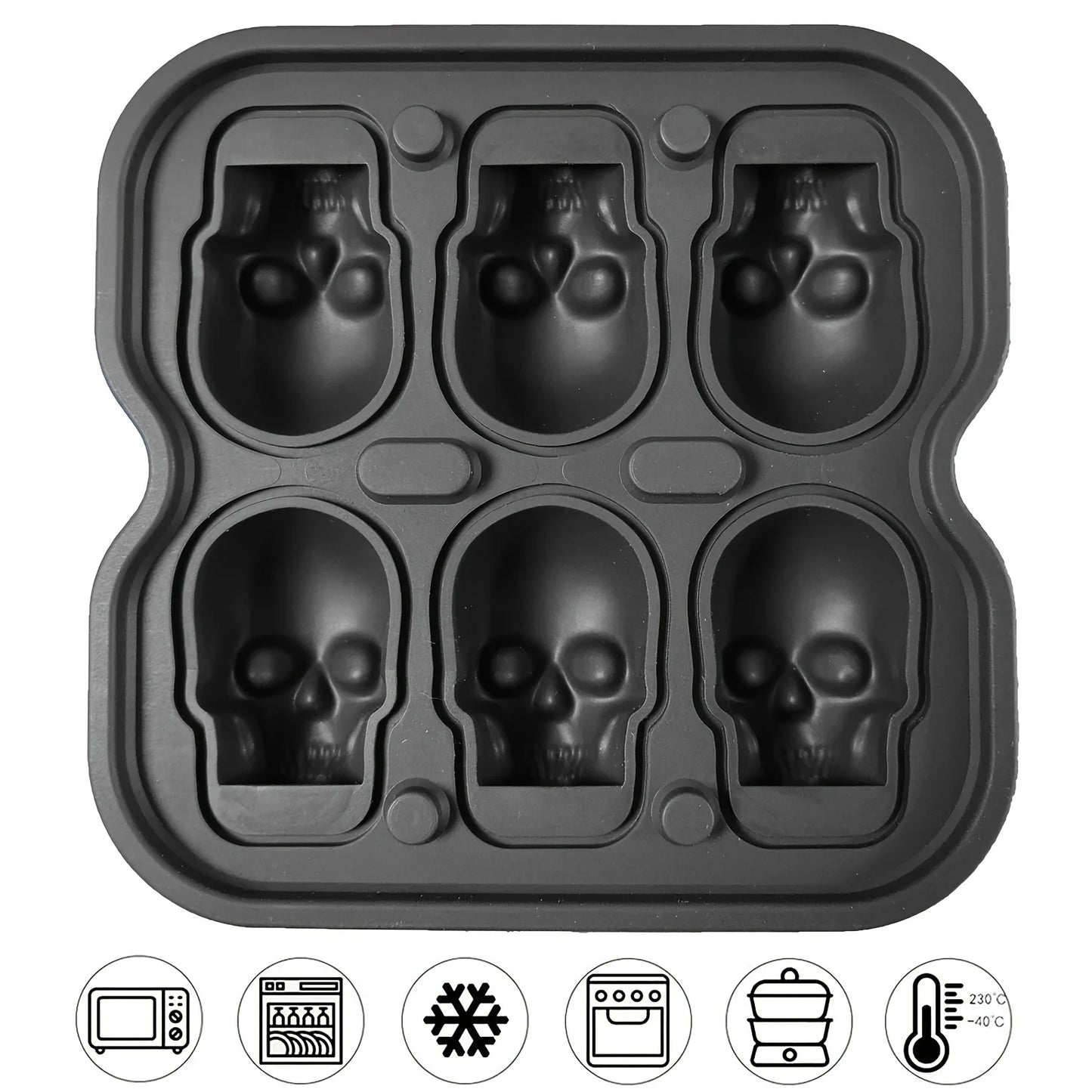 Skull Ice Ball Mold Silicone