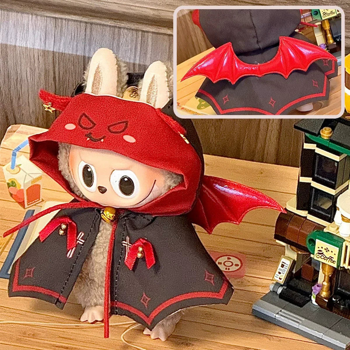 POPMART Labubu V1 V2 Devil Outfit Dress Set