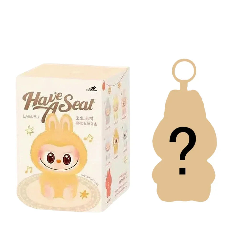 Hot Sales Anime Macaron Labubu Seat Series Keychain