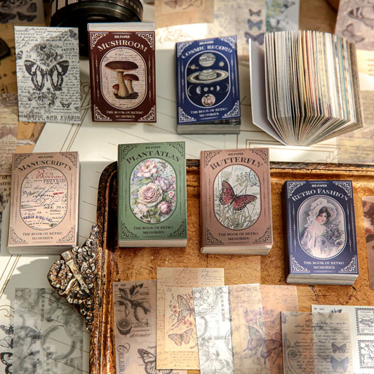 Retro Dual Material Memo Book