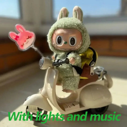 POPMART Labubu Doll Electric Mini Motorcycle