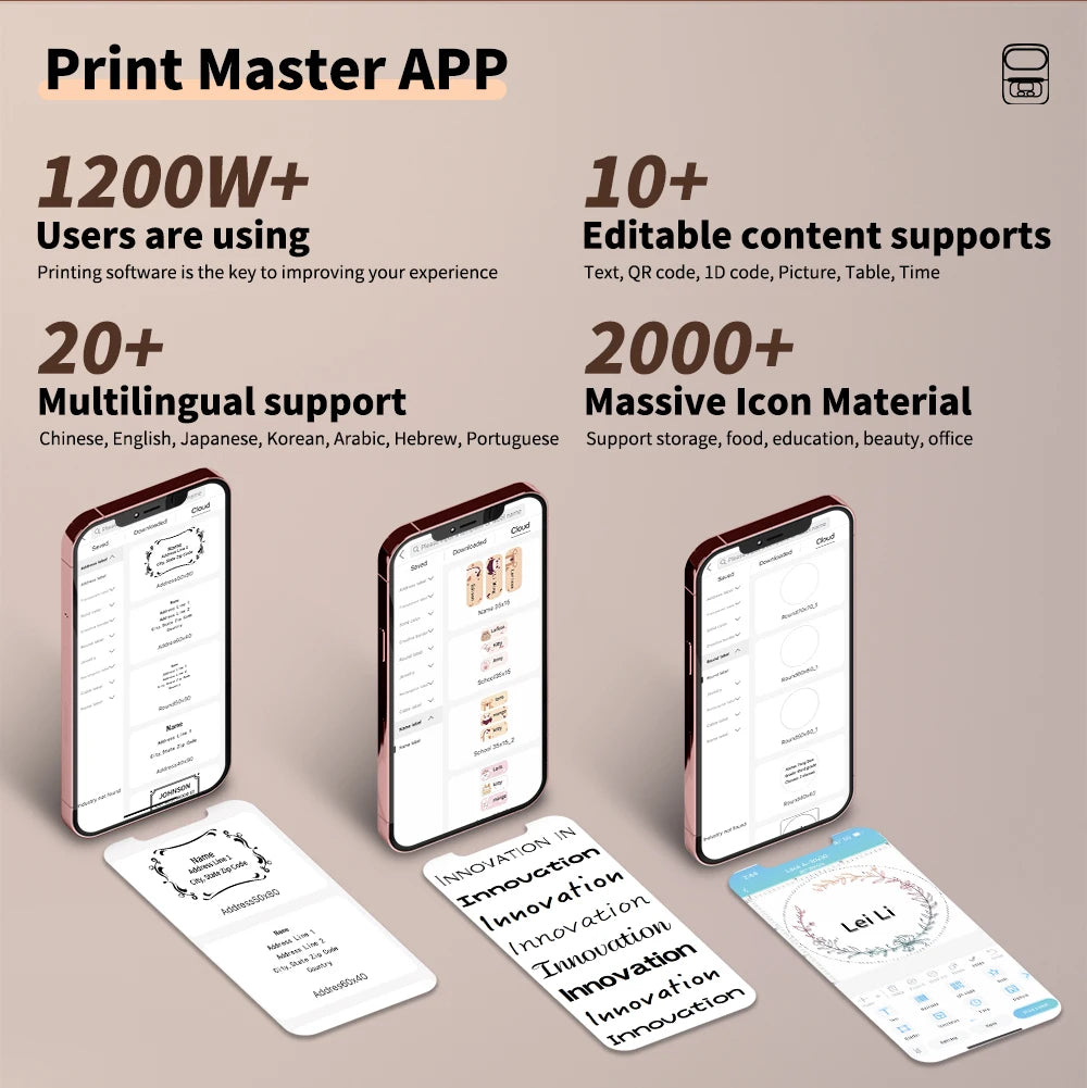 Phomemo M110 Mini Label Printer