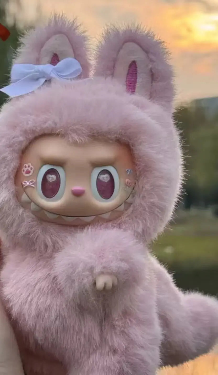 Popmart Labubu Mokoko 17cm The Monsters Keychain
