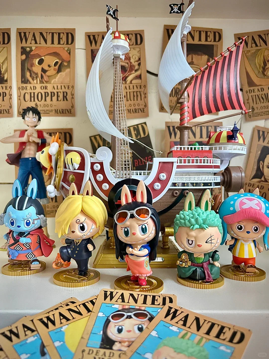 Original Labubu x One Piece Luffy Figure