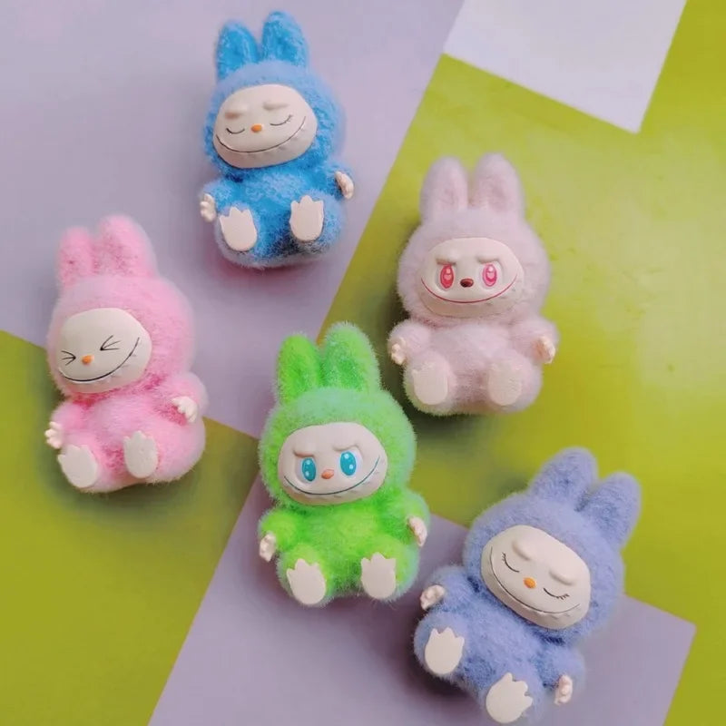 10pcs Mini Labubu Sitting Posture Action Figures