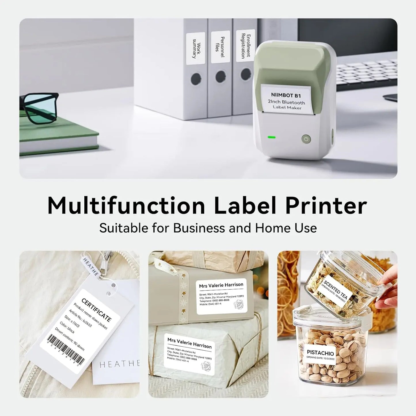 NIIMBOT B1 Portable Label Printer