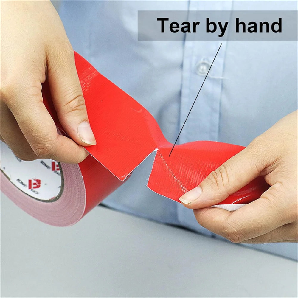 Red Adhesive Fabric Duct Tape